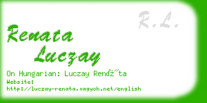 renata luczay business card